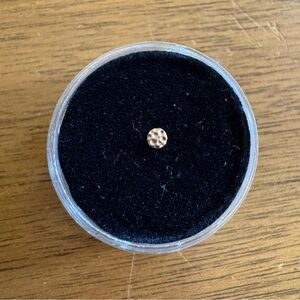 Body Gems 14k Rose Gold Hammered Disk Threadless End